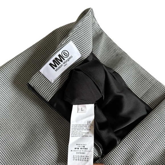 MM6 Maison Margiela 6 Houndstooth Spliced Skirt - Picture 9 of 12
